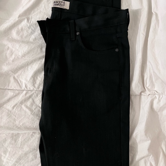 Naked & Famous Denim Other - Naked & Famous SUPER GUY Denim Black Men's Jeans size 36.